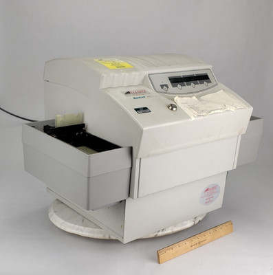 DataCard 295 Desktop ID Card Embossing System Hospital - Turns On - For Parts