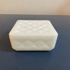 Vintage Milk Glass Covered Dish