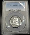 1955-P PCGS PR67CAM Washington Quarter Proof 25C