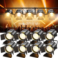 Par Light Dual Color COB 200W Spotlights with Barn Door DJ Disco Stage Lighting