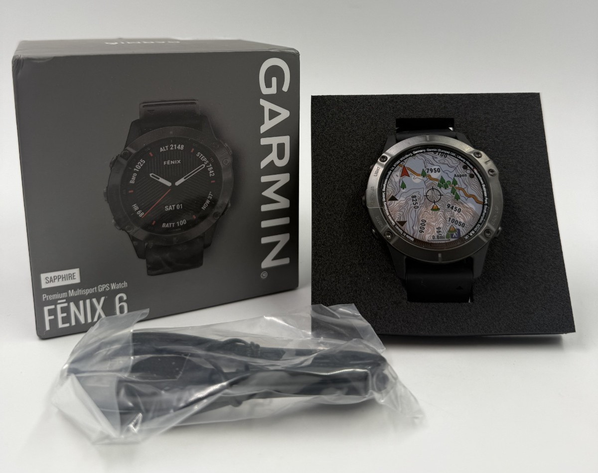 Garmin Fenix Sapphire Premium Multisport GPS Watch (Carbon