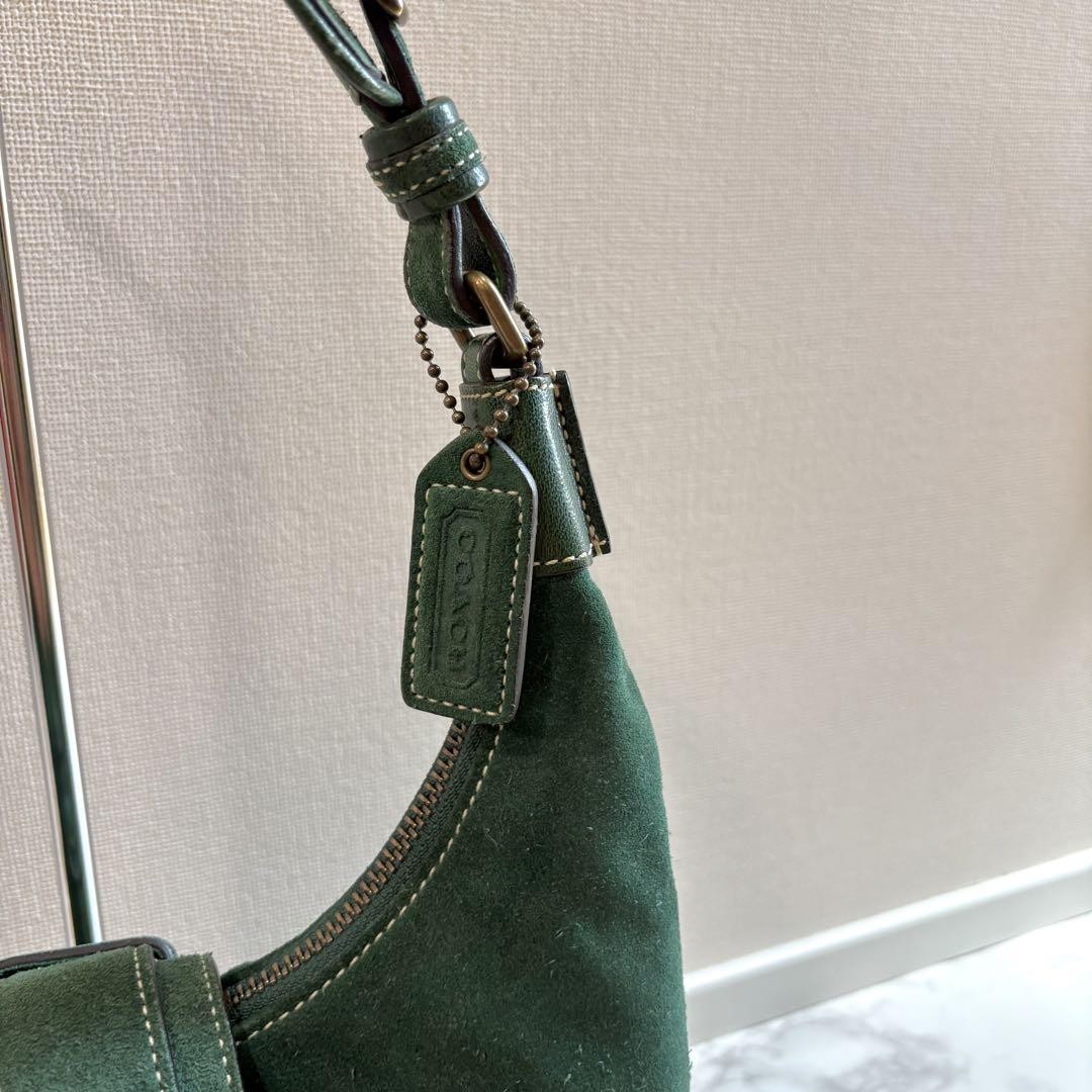 バッグ Vintage Coach Suede Hampton Bag Green Coach Suede Hampton Bag Green Vintage Used Authentic | eBay