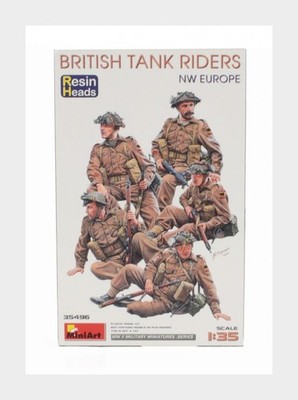 1:35 MINIART Figuren Soldat Militär Britische Panzer Reiter Bausatz MA35496 Modell