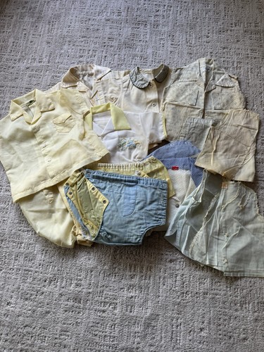 Lot Of Vintage 1950's Baby Boy Clothes for patterns, dolls, etc.
