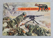 cartolina reggimentali fanteria roma 80 rgt car '900 formato grande