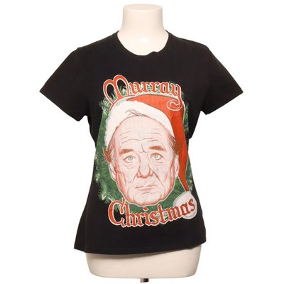 Hanes, T-shirt, Größe: S, Schwarz/Rot/Grün/Weiß, Print, Damen #XJV