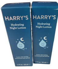 Harry's Hydrating Night Lotion 1.7oz 2 Pack Moisturizer New Men's Skincare New