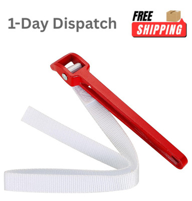 DASBET 12 Inch Strap Wrench Adjustable Nylon Pipe Wrench Oil Filter Wrench