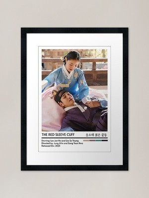 Minimalist The Red Sleeve Finale Po gerahmtes Wandbild Poster Leinwanddruck Bild