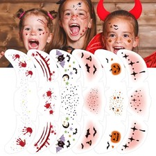 6Pcs Waterproof Glitter Freckles Face Makeup Patches for Teens Women Christmas