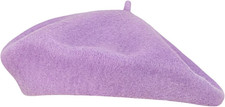 Women Wool Beret Hat French Style Solid Color