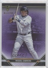 2021 Topps Triple Threads Amethyst 77/299 Miguel Cabrera #12 1u6