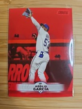 2025 Topps Stadium Club  ADOLIS GARCIA  Red Foil  #106 Texas Rangers 