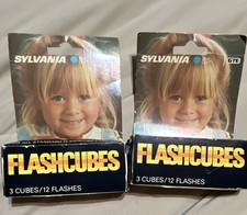 Sylvania Flashcubes Blue Dot Bulbs 6 Cubes/24 Flashes for Kodak Instamatic