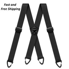 Suspenders for Men Heavy Duty, X Shape Back Hidden Suspender 1.5" Under Clothing