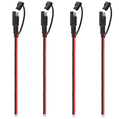 4 PC12V SAE Quick Disconnect Extension Cable with DC 4 Count (Pack of 1)