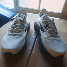 Brooks Ghost Men's Running Shoes Mesh Breathable Cushioned White/Black/Orange