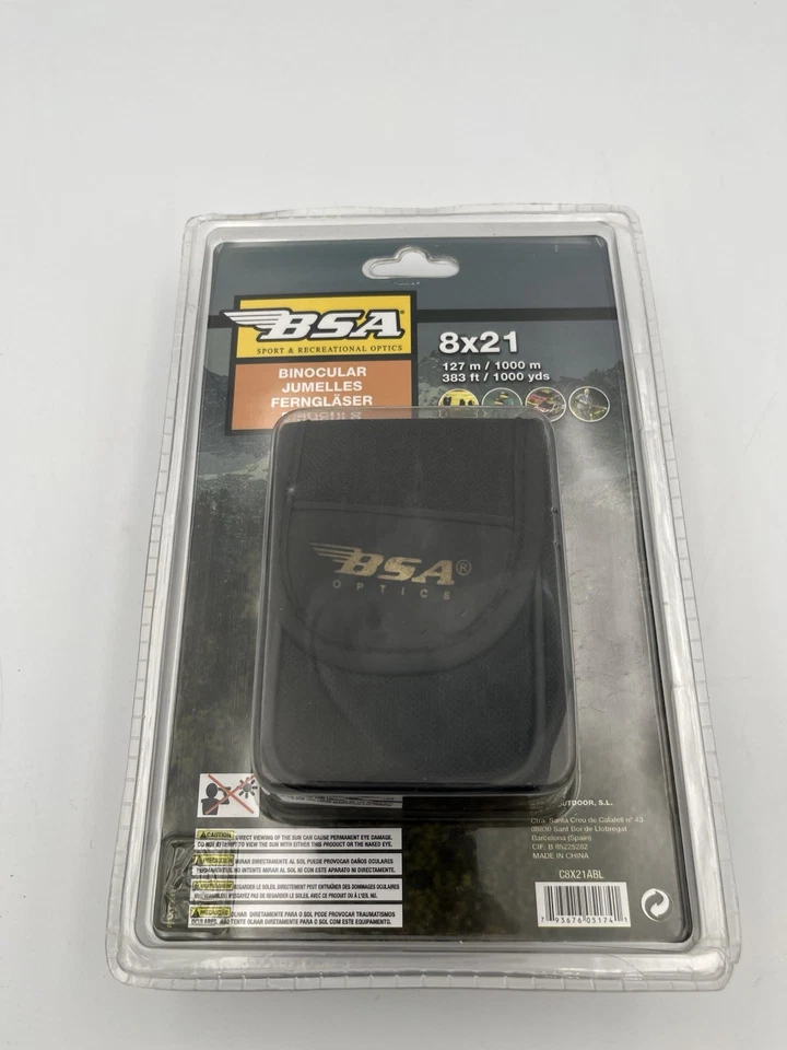 BSA 8x21 Binoculars With Case - Ref 5524-1-A - Image 3 of 3