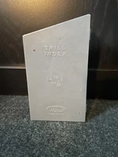 HUOT DRILL INDEX Metal Box 1/16 to 1/2 by 1/64ths USA St. Paul 7 Bits Missing