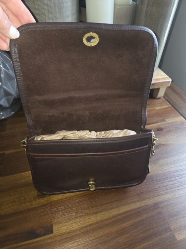 Bolso Bandolera COACH Vintage City Cuero Marrón Hecho en Nueva York Estados Unidos 156-6621 - Imagen 10 de 23