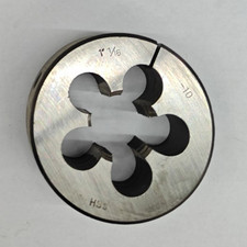 1-1/16"-10 Round Screw Adjusting Adjustable Die HSS 3" OD