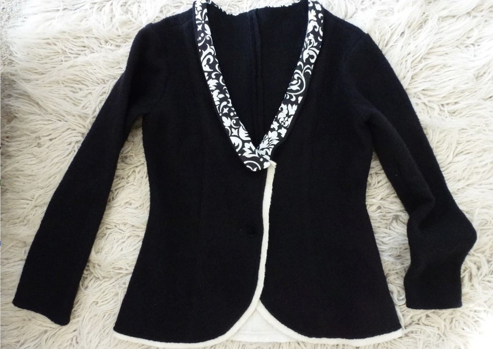 Ladies 100% Boiled Wool Jacket Size M