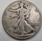 《SILVER》1935-S  50C  Walking Liberty Half Dollar   *GREAT WAY TO BUY SILVER !!