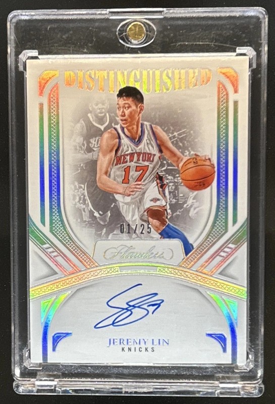 2024-25 Panini Flawless Jeremy Lin Distinguished Auto Autograph #/25 Knicks