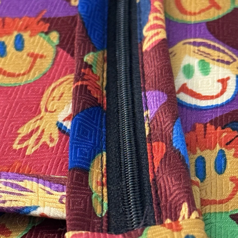 Corbata con cremallera de poliéster E. Graziano Happy Smiley Faces novedad para hombre profesor Foto 4 de 4