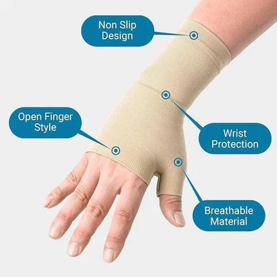 360 RELIEF 1 pair Wrist & Thumb Support Arthritis Hand Joint pain Relief Sprain. Large