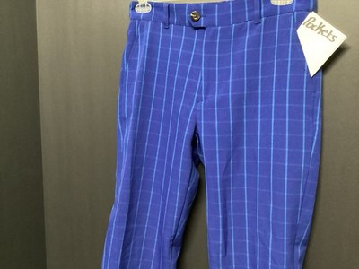 Houston White Casual Jogger Pants Small Navy Blue Striped Tapered Fit NWOT
