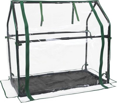 Gardzen Mini Greenhouse with Waterproof Base, Indoor/Outdoor Tabletop Greenho...