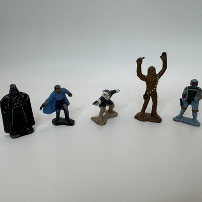 Vint 5 Cast Iron Mini Star Wars Figures LFL82 Model#460013,14,16