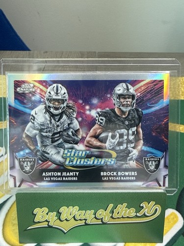 2025 Topps Chrome Cosmic Ashton Jeanty Brock Bowers Star Clusters SP Raiders