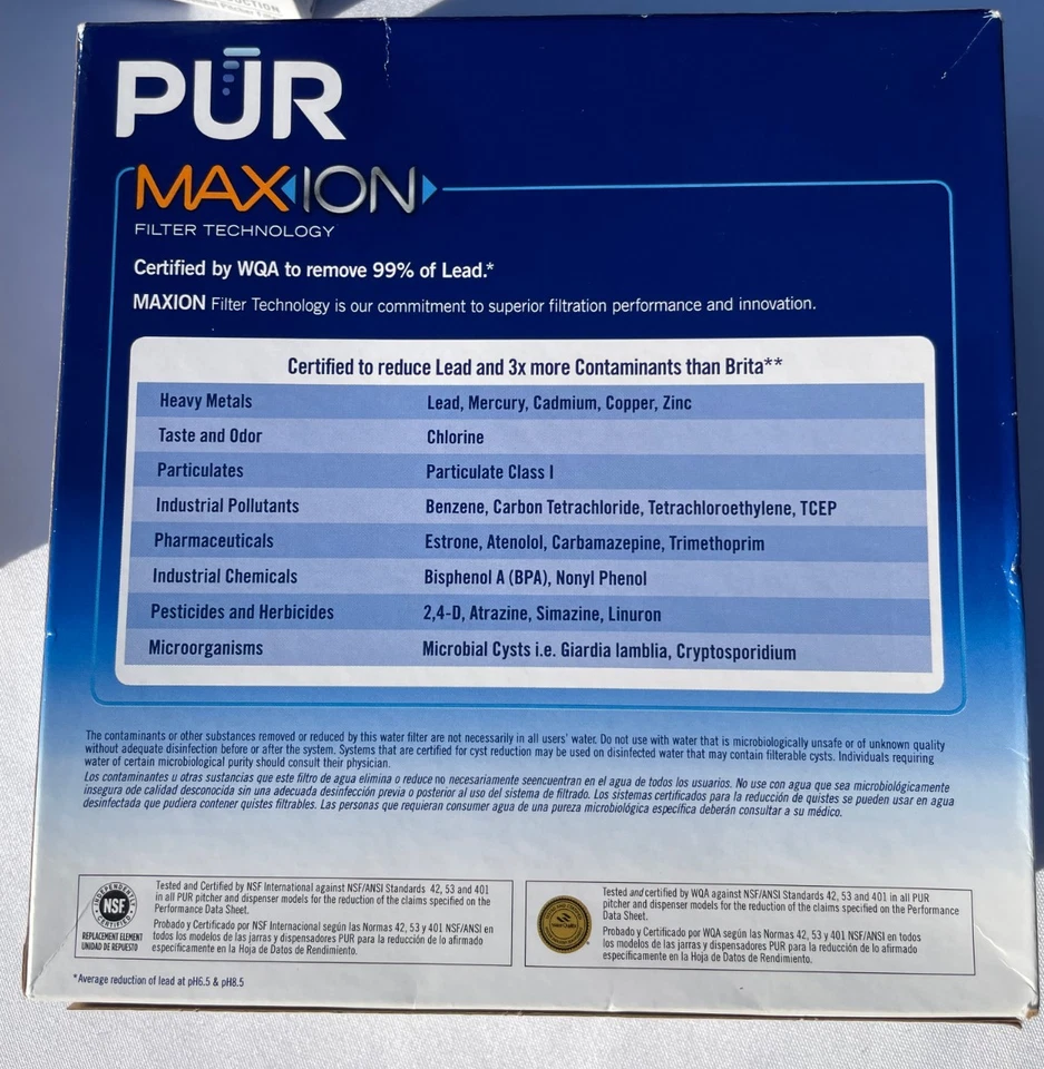 7 PUR Max Ion PPF951K Lead Reduction Water Pitcher Replacement Filters - Image 3 of 4