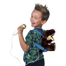 Portable Karaoke Machine for , Plush Toy Backpack with Microphone - The Sing ...