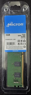 NEW Micron MTA9ASF2G72PZ‑3G2E1TL 16 GB DDR4‑3200 MHz (PC4-3200AA) ECC Registered - Image 1 of 2