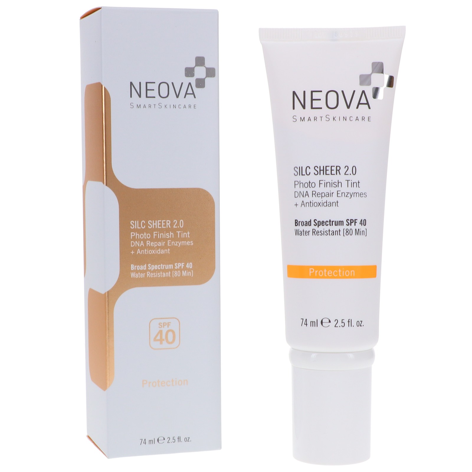 Крем для борьбы с повреждениями ДНК Neova Silc Sheer 2.0 SPF 40 2,5 унции