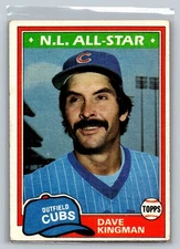1981 Topps Dave Kingman Chicago Cubs #450
