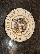 VTG Antique Amsterdam Olympics Plate 1928 Rozendaal Holland