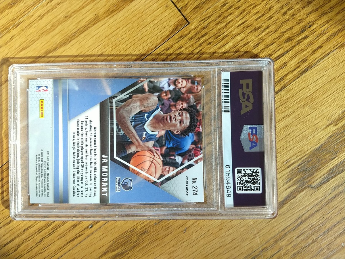 2019/20 Panini Mosaic Ja Morant RC NBA Debut Reactive Blue