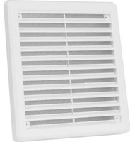 LüFtungsgitter 200X200Mm Abluftgitter Aus Asa Kunststoff Mit Insektenschutz Weiß