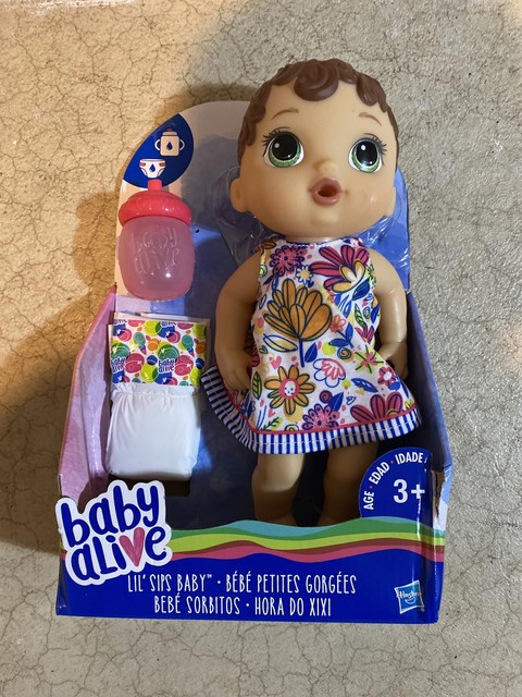 baby alive lil sips brunette