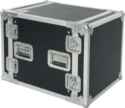 Proel CR210BLKM 10U 19'' Rack Case 45 cm Butterfly-Verschlüsse Schwarz laminiert