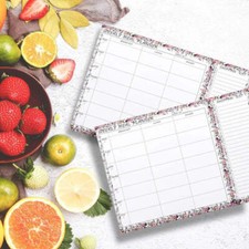 Magnetic Weekly Meal Planner Notepad: 6.6'' x 9.8"/58 Sheets