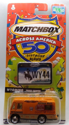 Wyoming Truck Camper 1:64 Matchbox Across America 110822DMT3