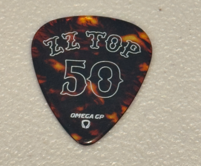 ZZ Top 50th Anniversary Guitar Pick Elwood Francis Guitar Plectrum