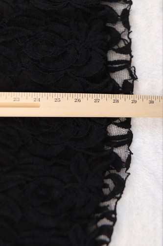 Womens Black Crochet Lace Dress Size Med Solitaire Ravi Khosla Boho Whimsigoth - Picture 4 of 16
