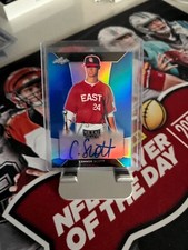 Connor Scott 2018 Leaf Metal Draft Baseball Blue Autograph BA-CS1 /35
