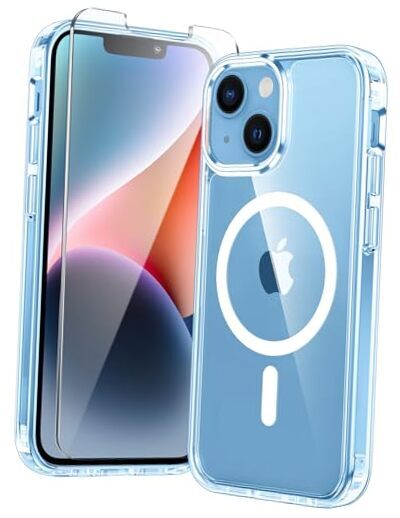 for iPhone 14 Plus Case: Magnetic Shockproof for iPhone 14 Plus(6.7inch) Clear
